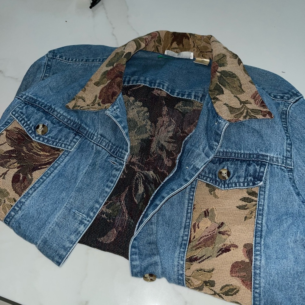 Floral Denim Jacket